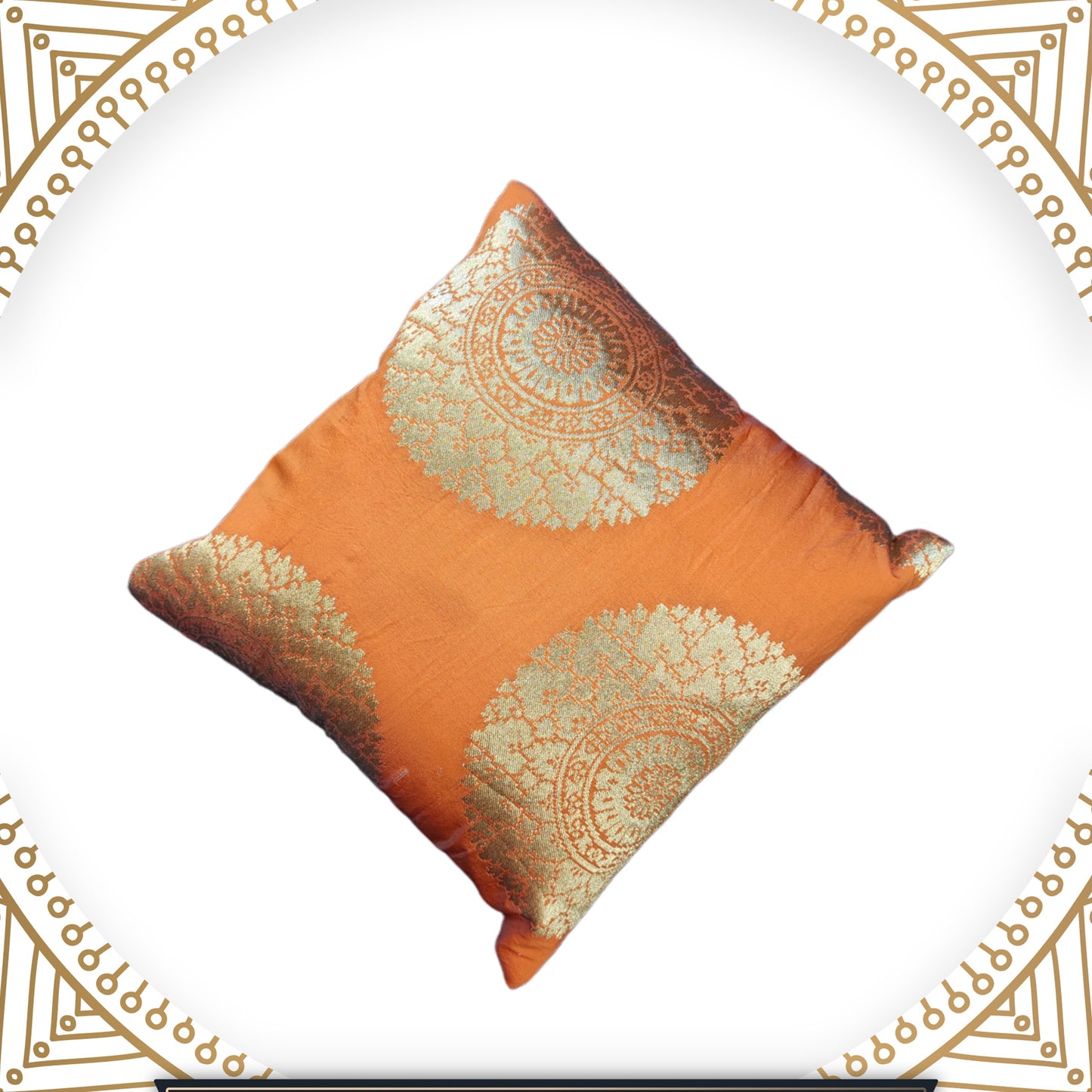 Beautiful Broker Zari Gola Sofa Cushion Cover