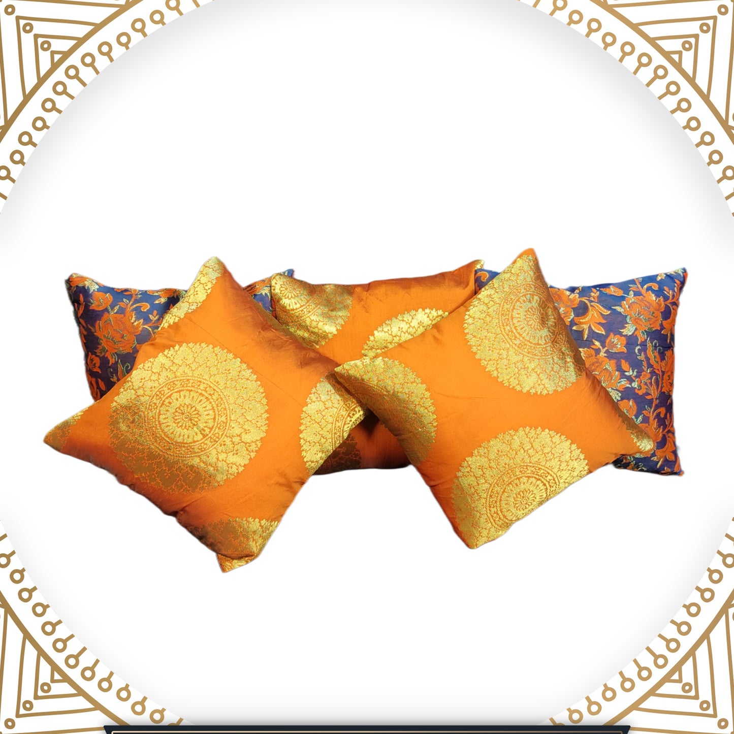 Designer Multi Color Sofa Cushion Cover