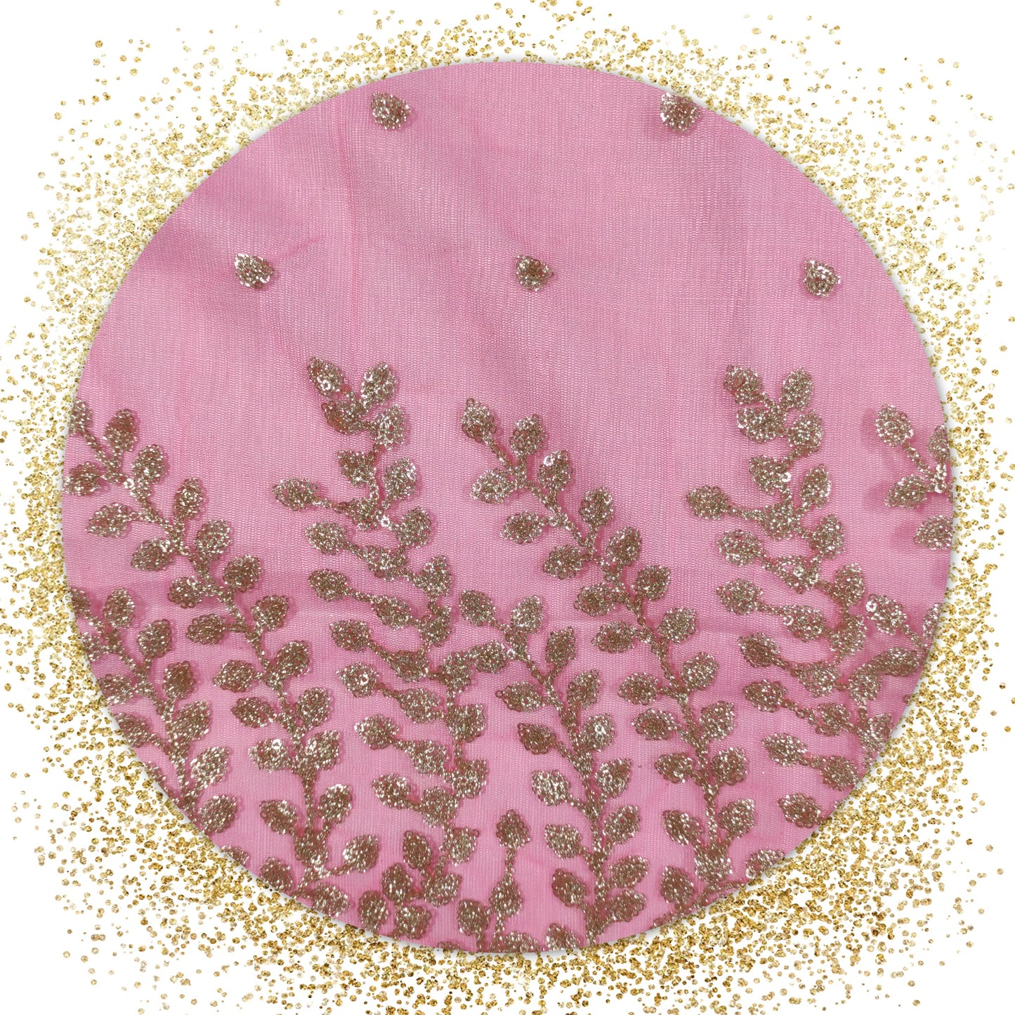 Party Special Daman Sequence Embroidery Work On Soft Net (PRICE FOR 10 MTR)