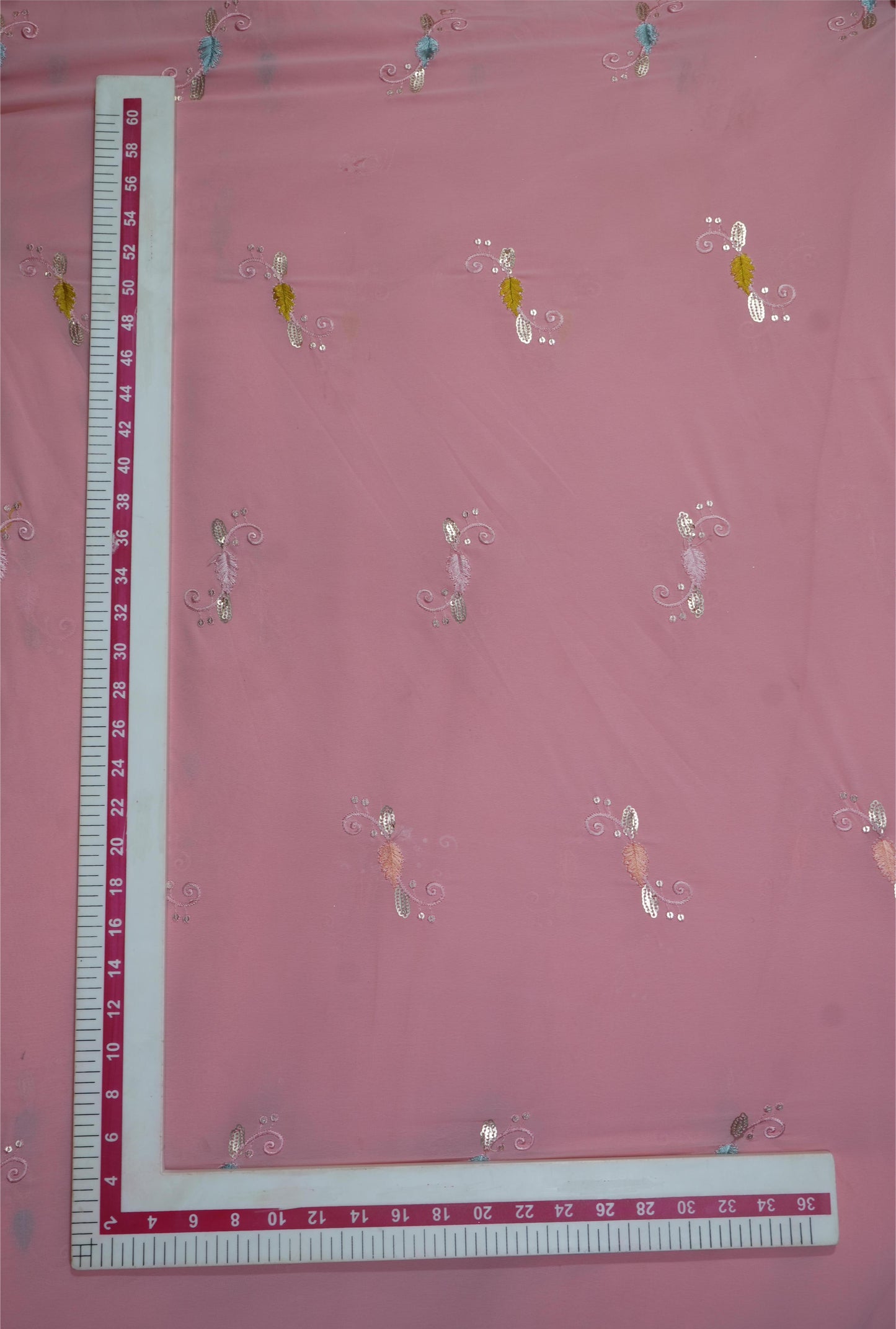 Georget multi thread sequence embroidery