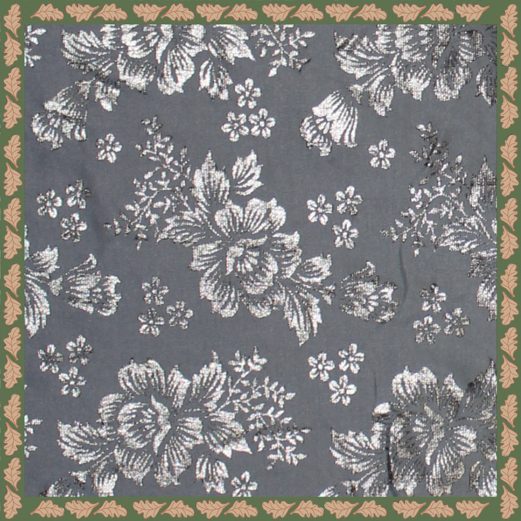Lovely Foil Print On Malai Fabric (price for 6 meter)