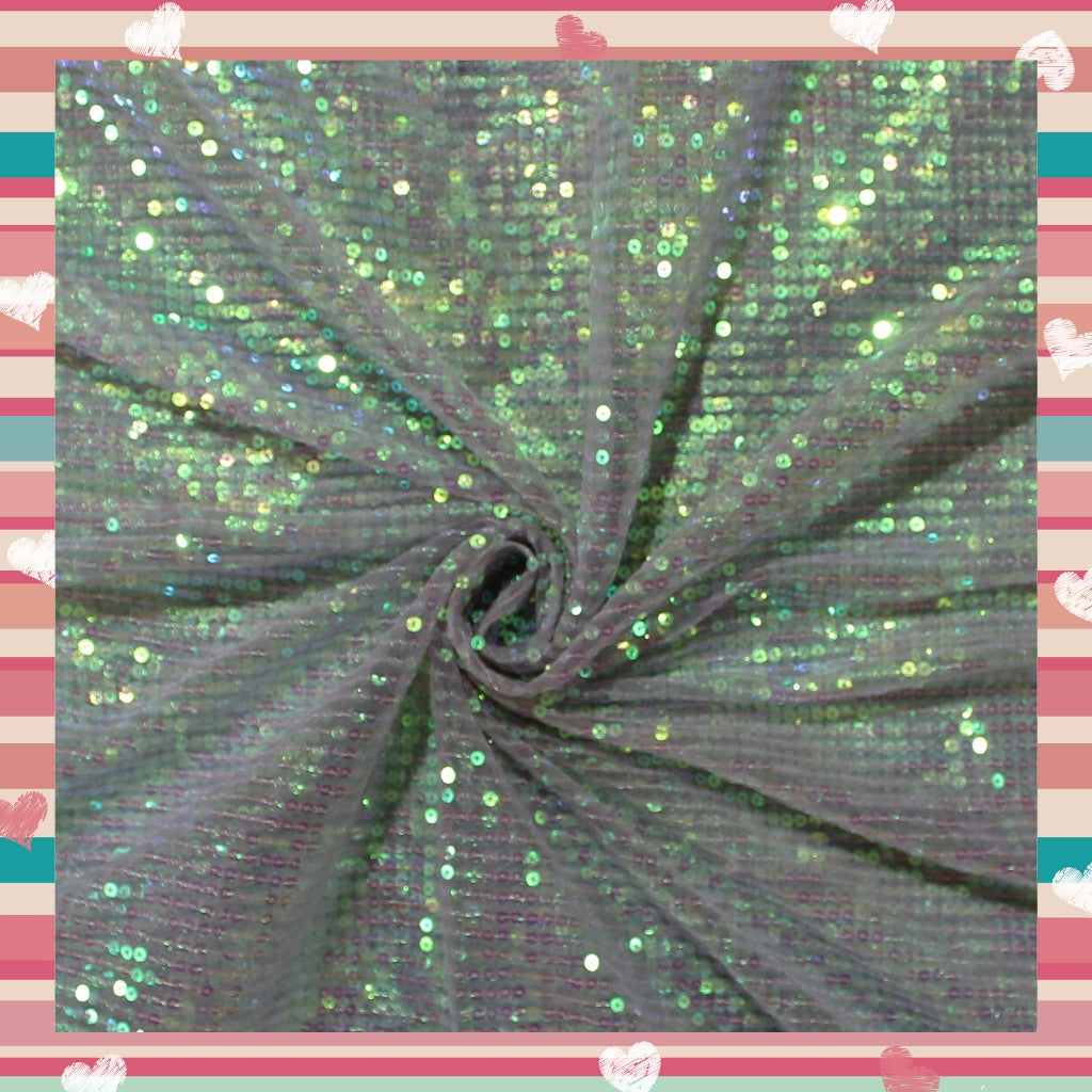 Lining Sequence Embroidery On Net