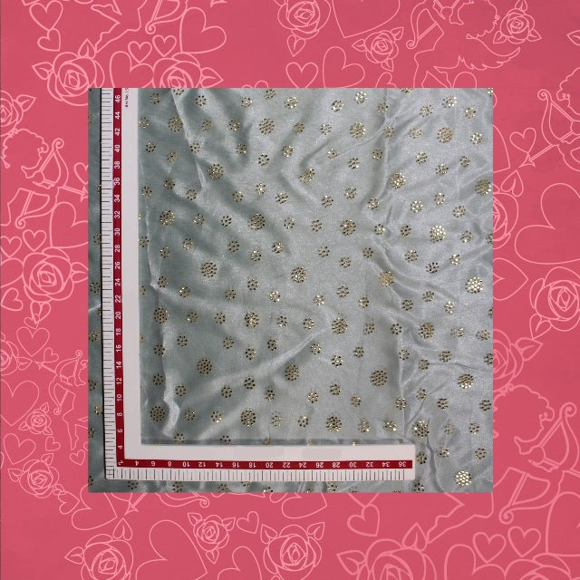 Sunflower Golden Mukesh Glitter Net