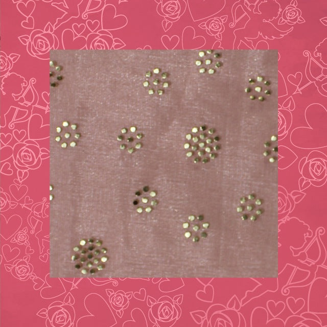 Sunflower Golden Mukesh Glitter Net