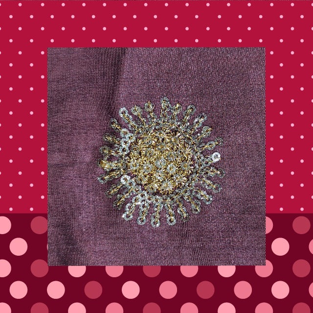 Zorba Sequence Embroidery Fabric