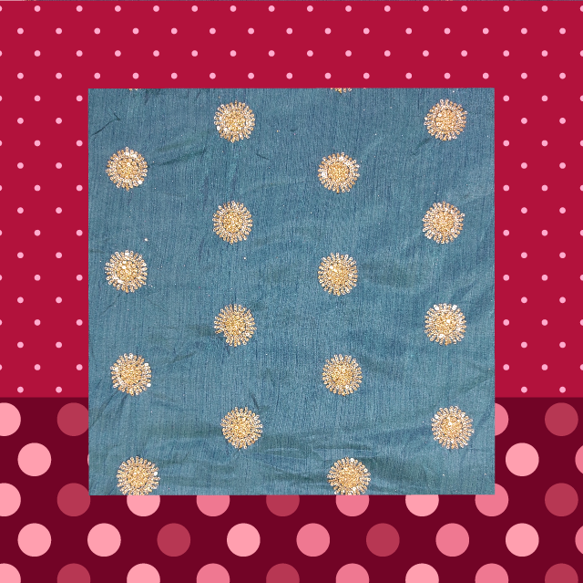 Zorba Sequence Embroidery Fabric