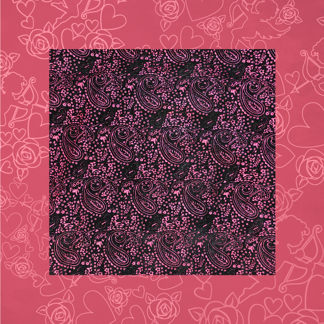 Black Velvet Flocking On Malai Fabric (FW-44" EMB-44")