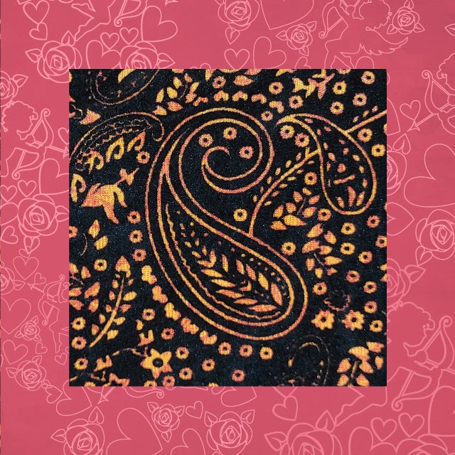Black Velvet Flocking On Malai Fabric (FW-44" EMB-44")