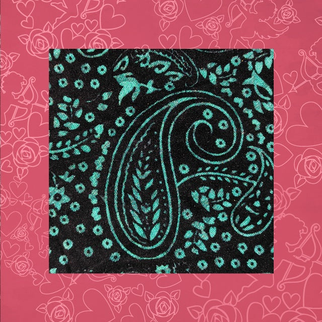 Black Velvet Flocking On Malai Fabric (FW-44" EMB-44")