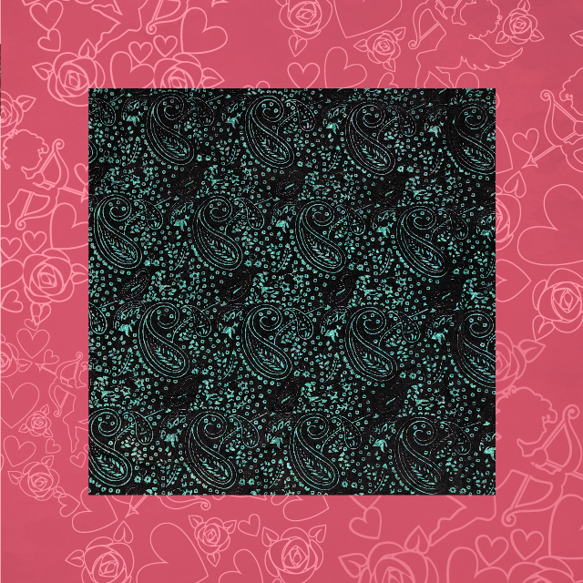 Black Velvet Flocking On Malai Fabric (FW-44" EMB-44")