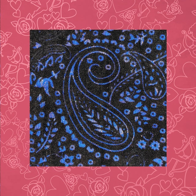 Black Velvet Flocking On Malai Fabric (FW-44" EMB-44")