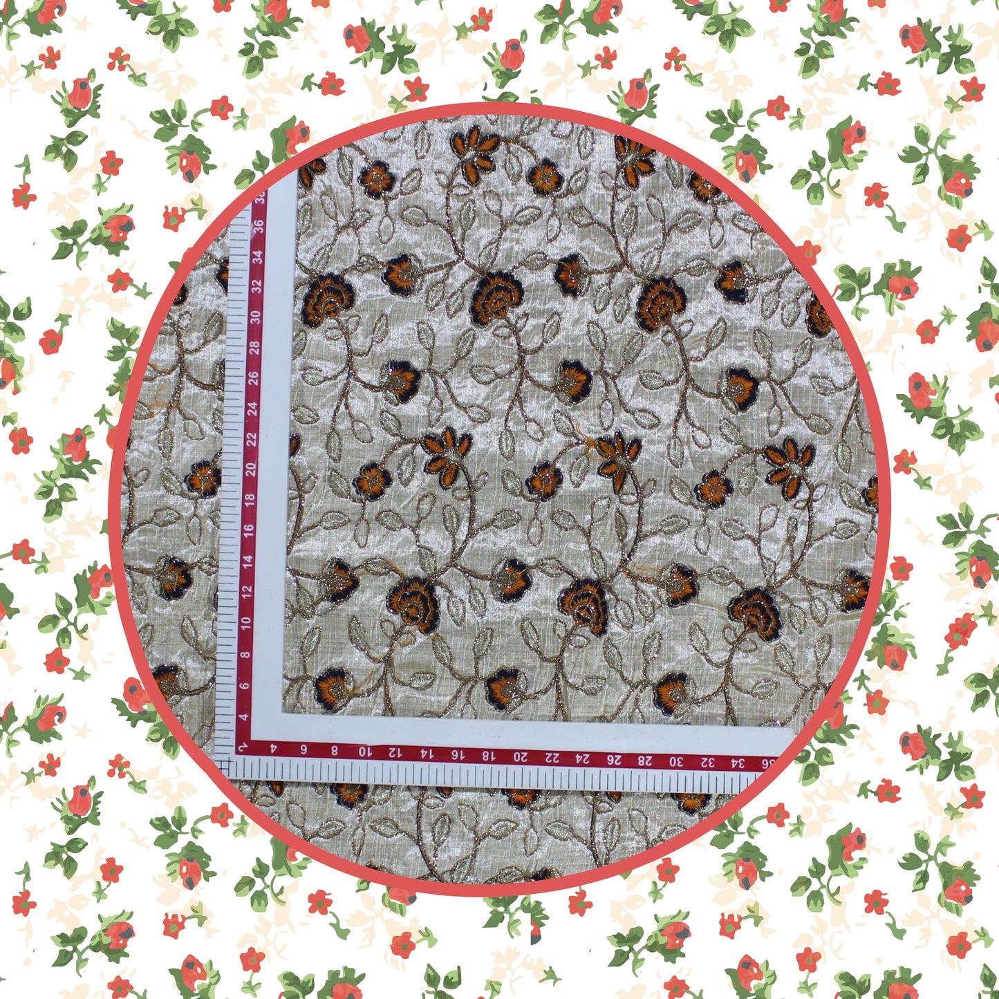Multi Zari Codding On Mulberry Silk