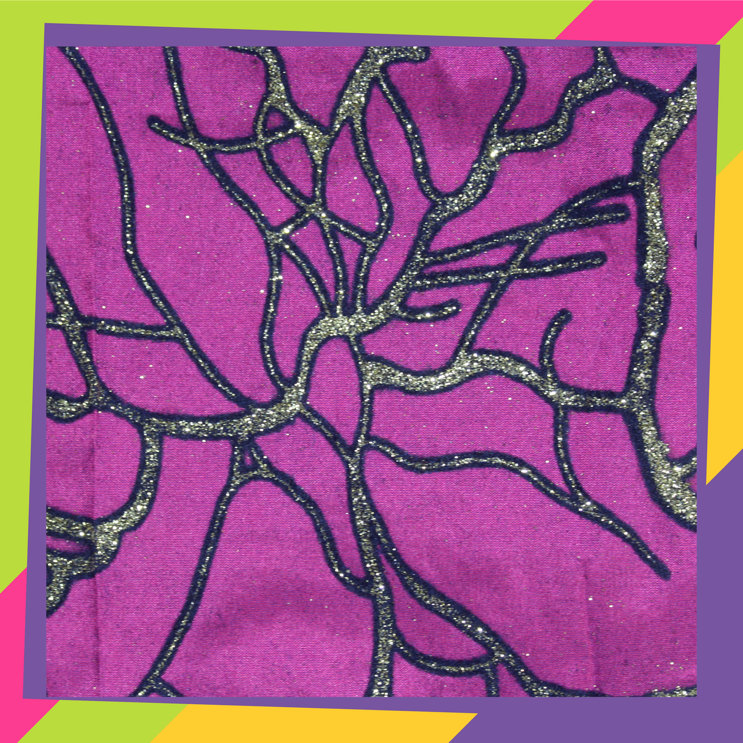 Velvet Flocking Zari Print On Tafeta (FW-56" EMB-56")