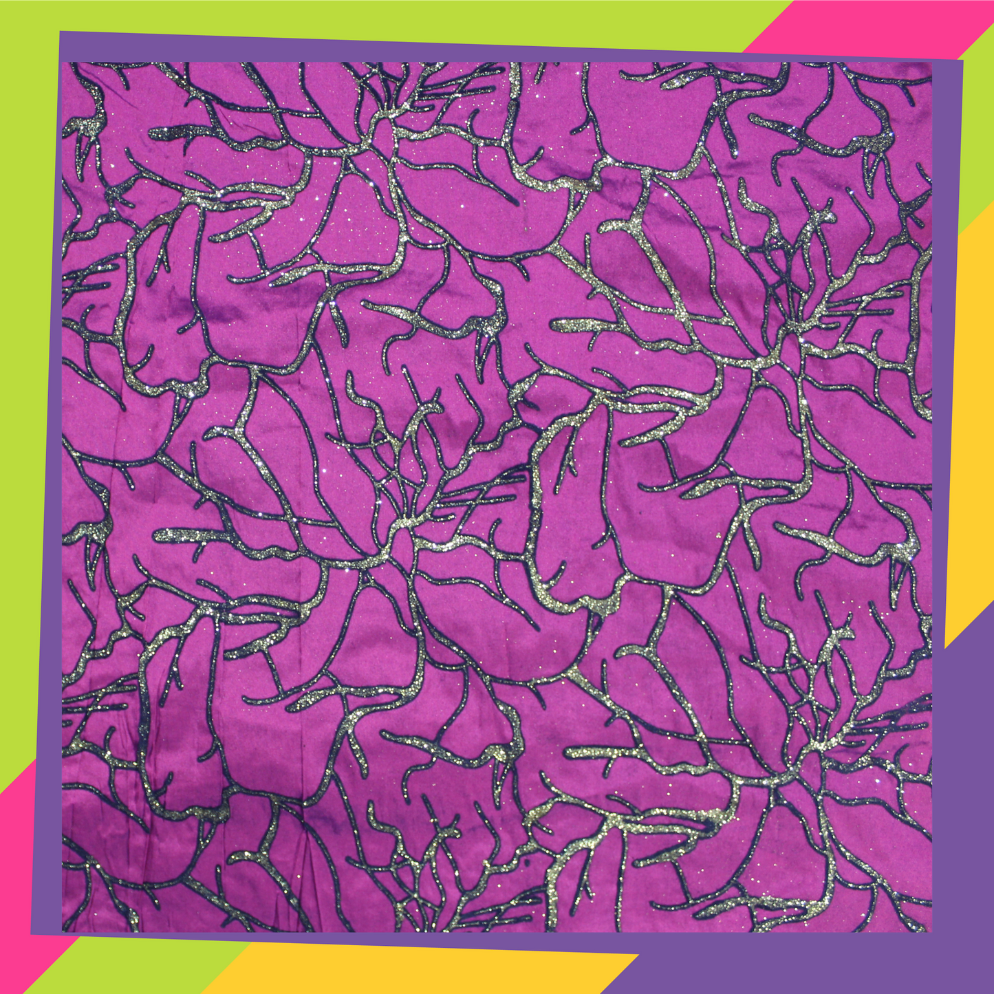 Velvet Flocking Zari Print On Tafeta (FW-56" EMB-56")