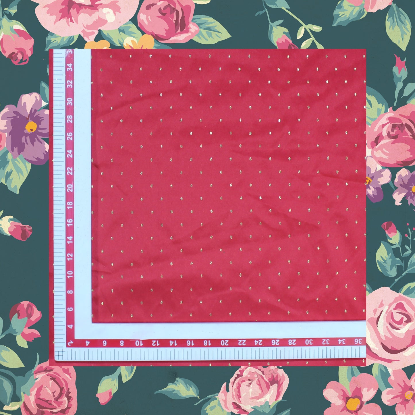 Badla Zari Bindi Weaving On Tafetta
