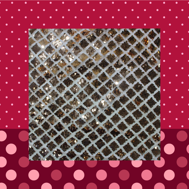 Heavy Glitter Sequence Embroidery On Net