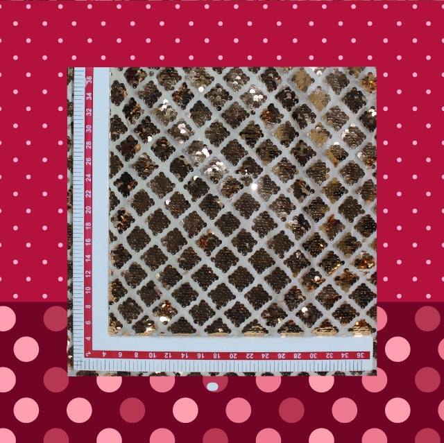 Heavy Glitter Sequence Embroidery On Net