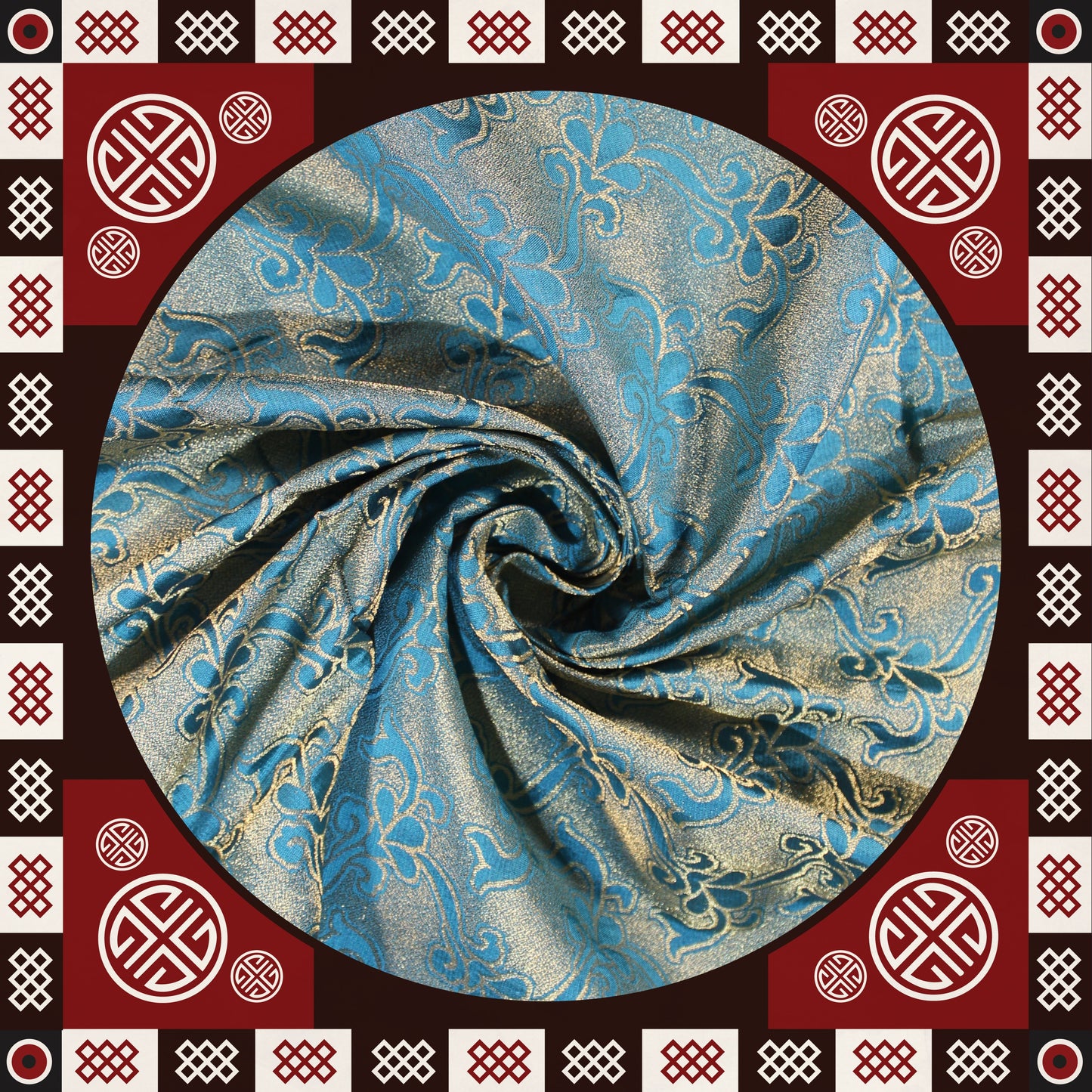 Golden Zari Banarasi Jaquard