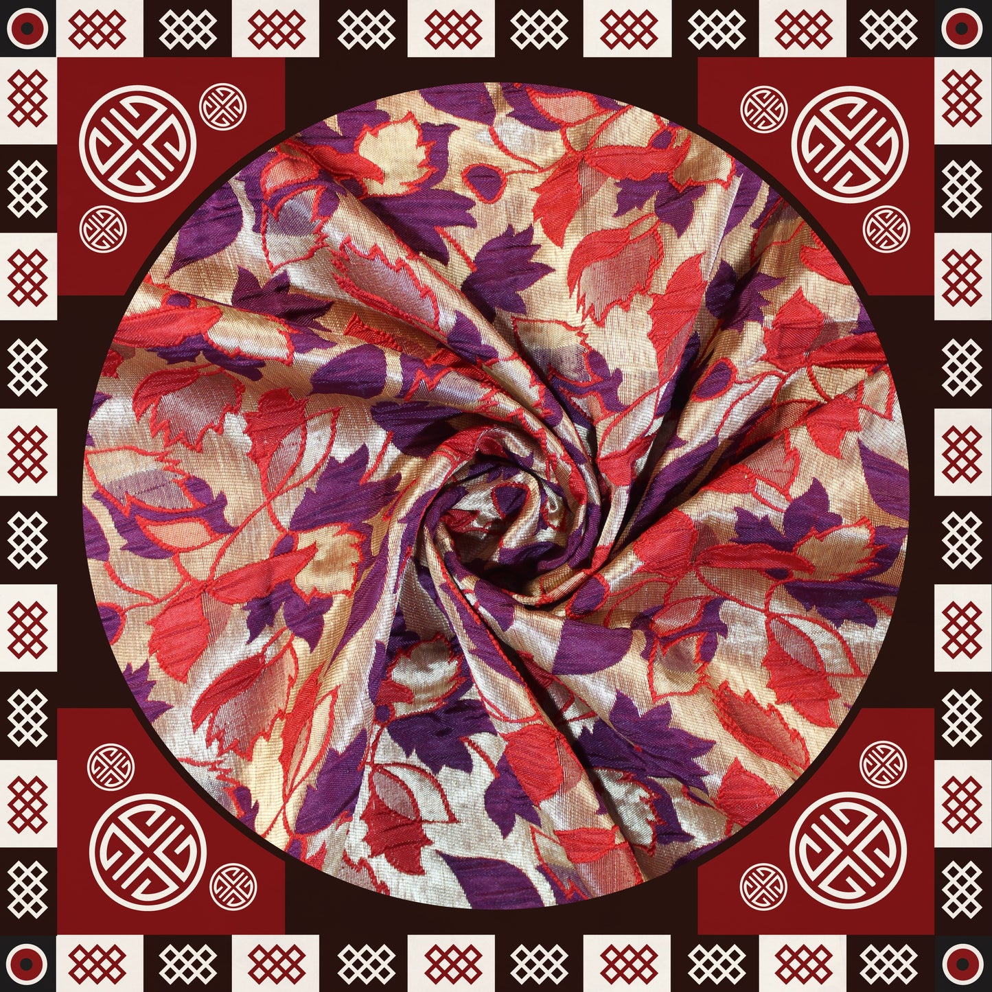 Double Cloth Rinkle Patti Broket