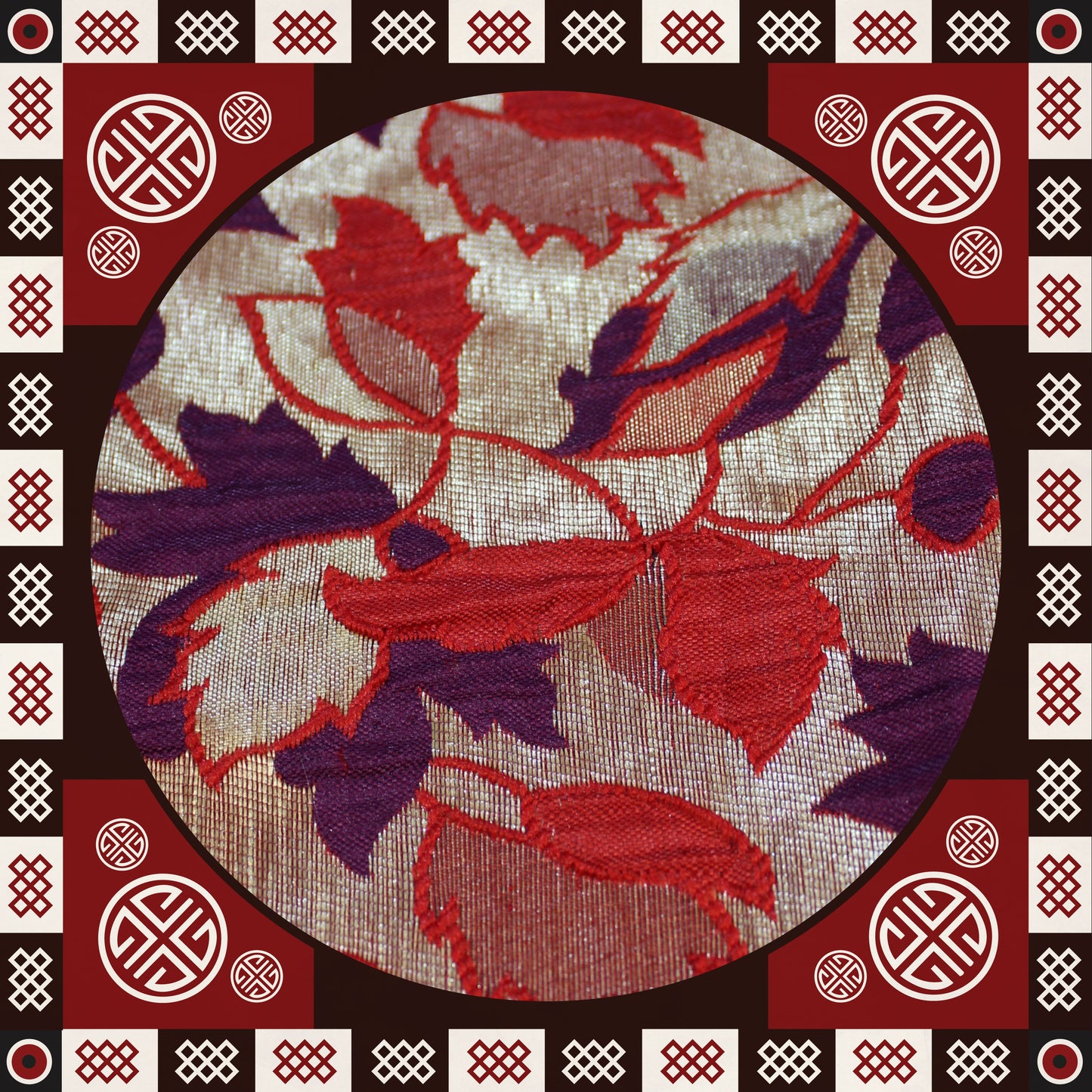 Double Cloth Rinkle Patti Broket