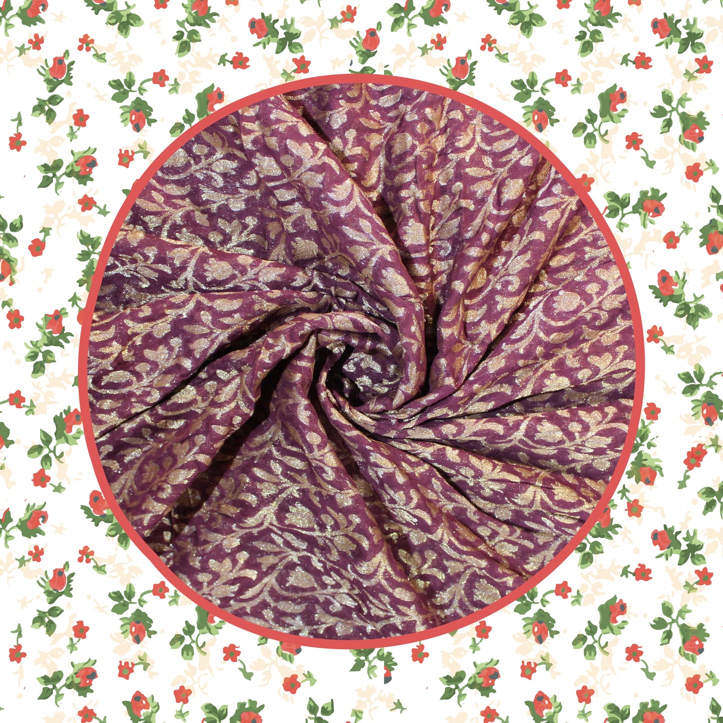 Viscose Georgette Zari Jaal