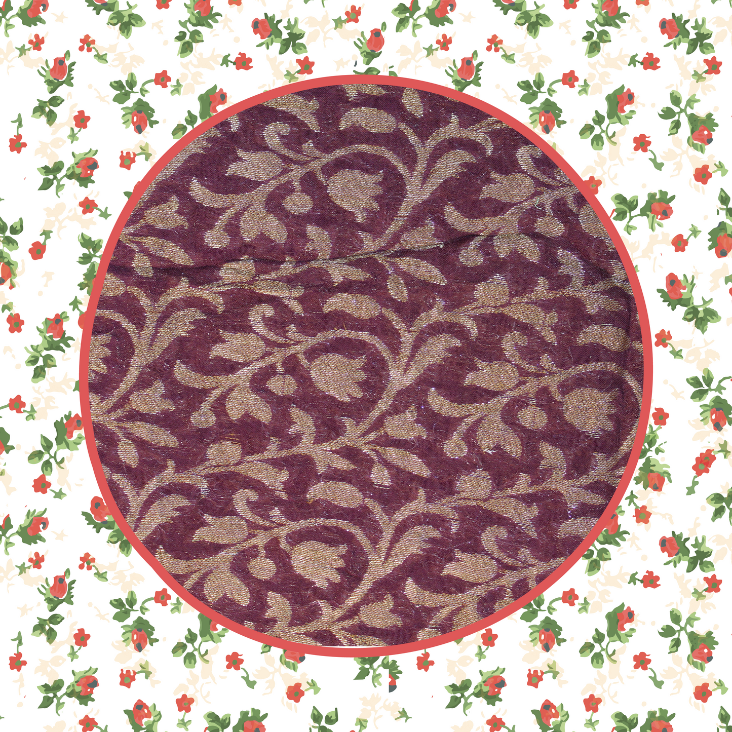 Viscose Georgette Zari Jaal