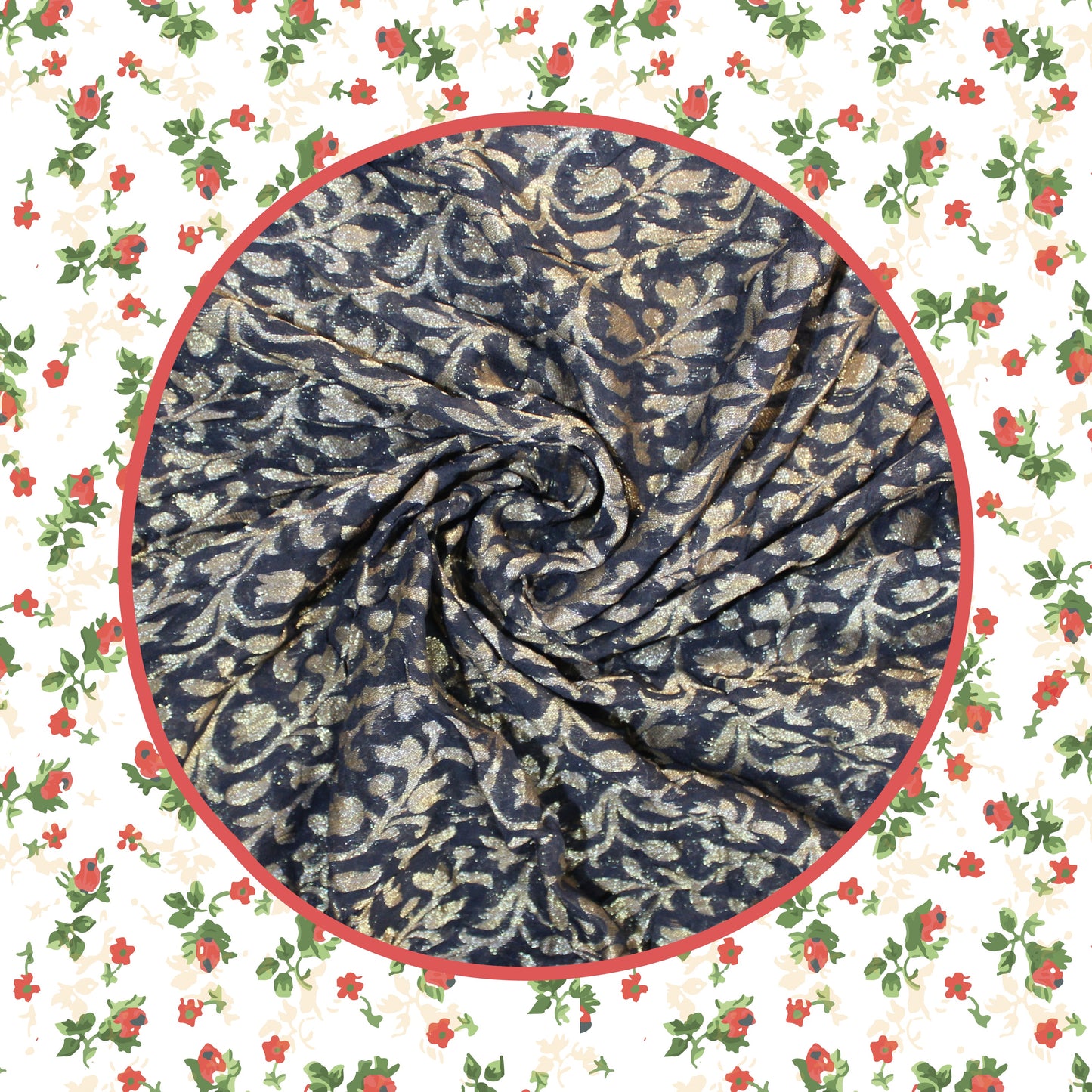 Viscose Georgette Zari Jaal