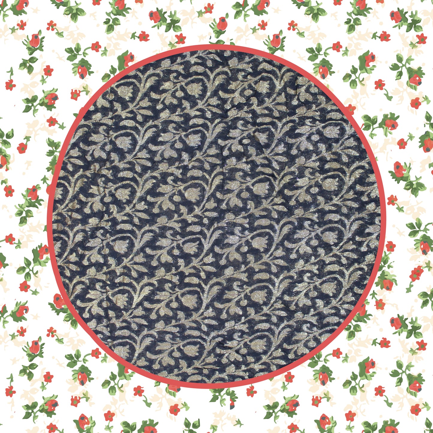 Viscose Georgette Zari Jaal