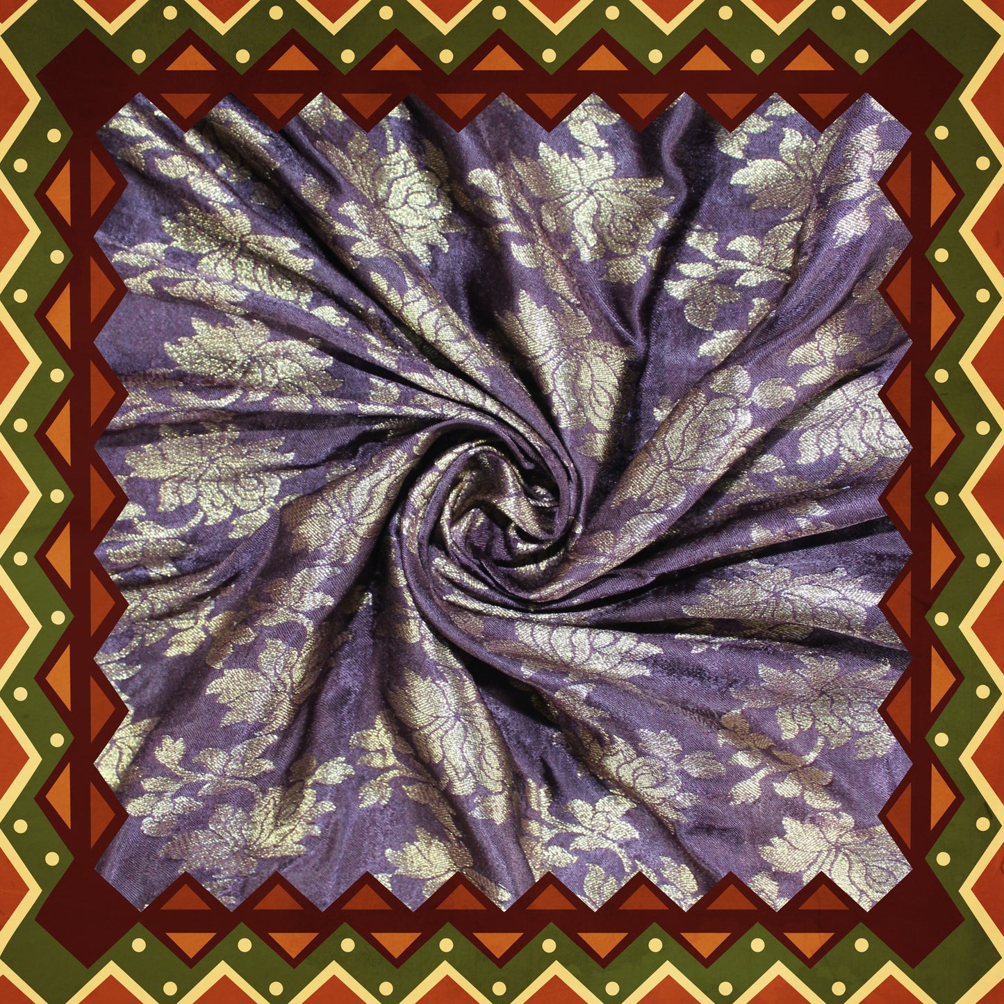 Satin Zari Jaal Jaquard