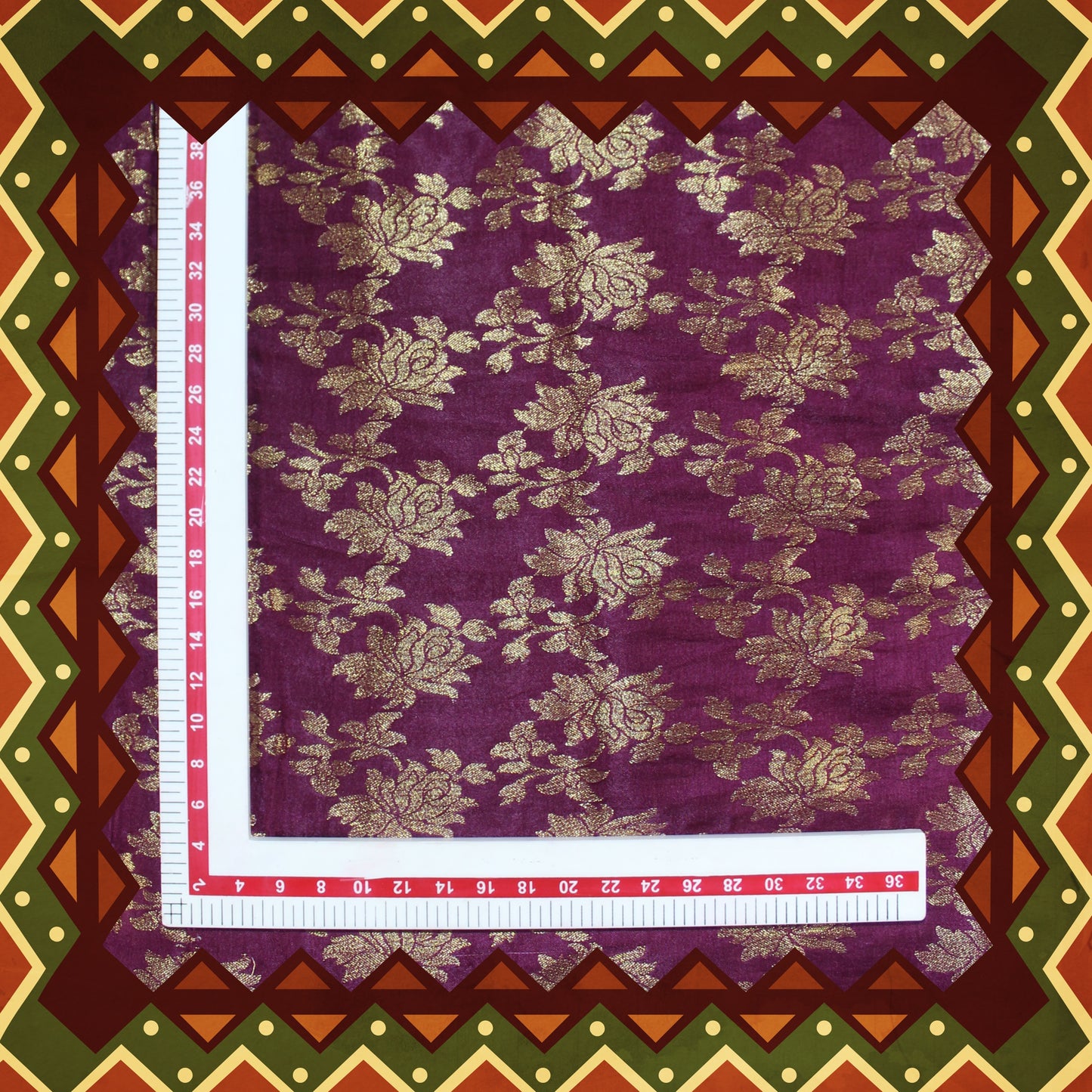 Satin Zari Jaal Jaquard