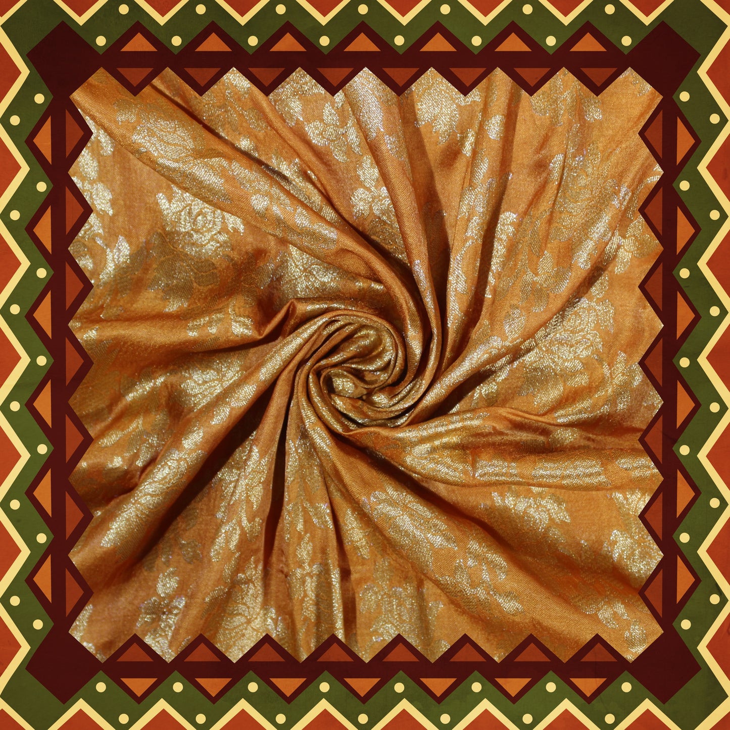 Satin Zari Jaal Jaquard