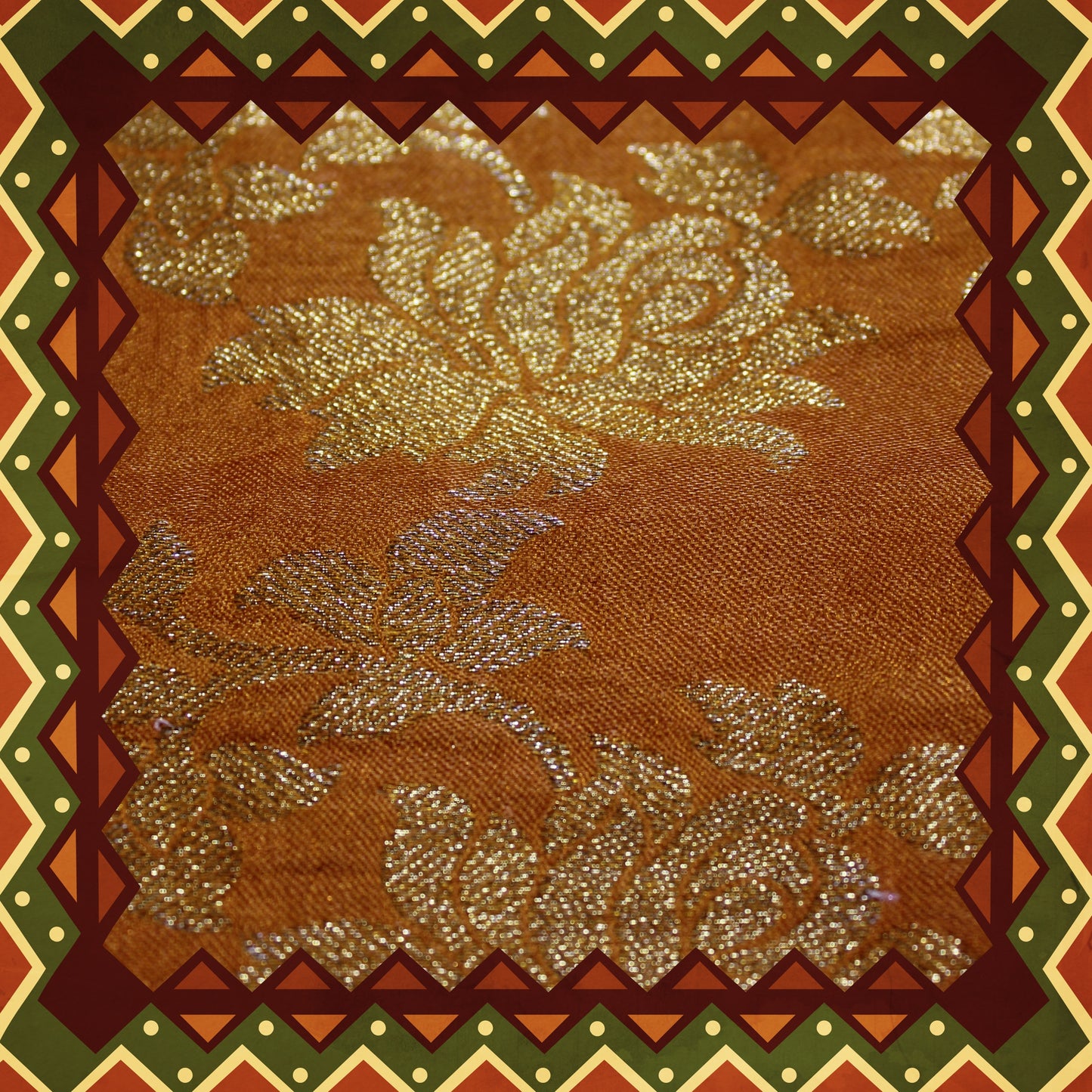 Satin Zari Jaal Jaquard