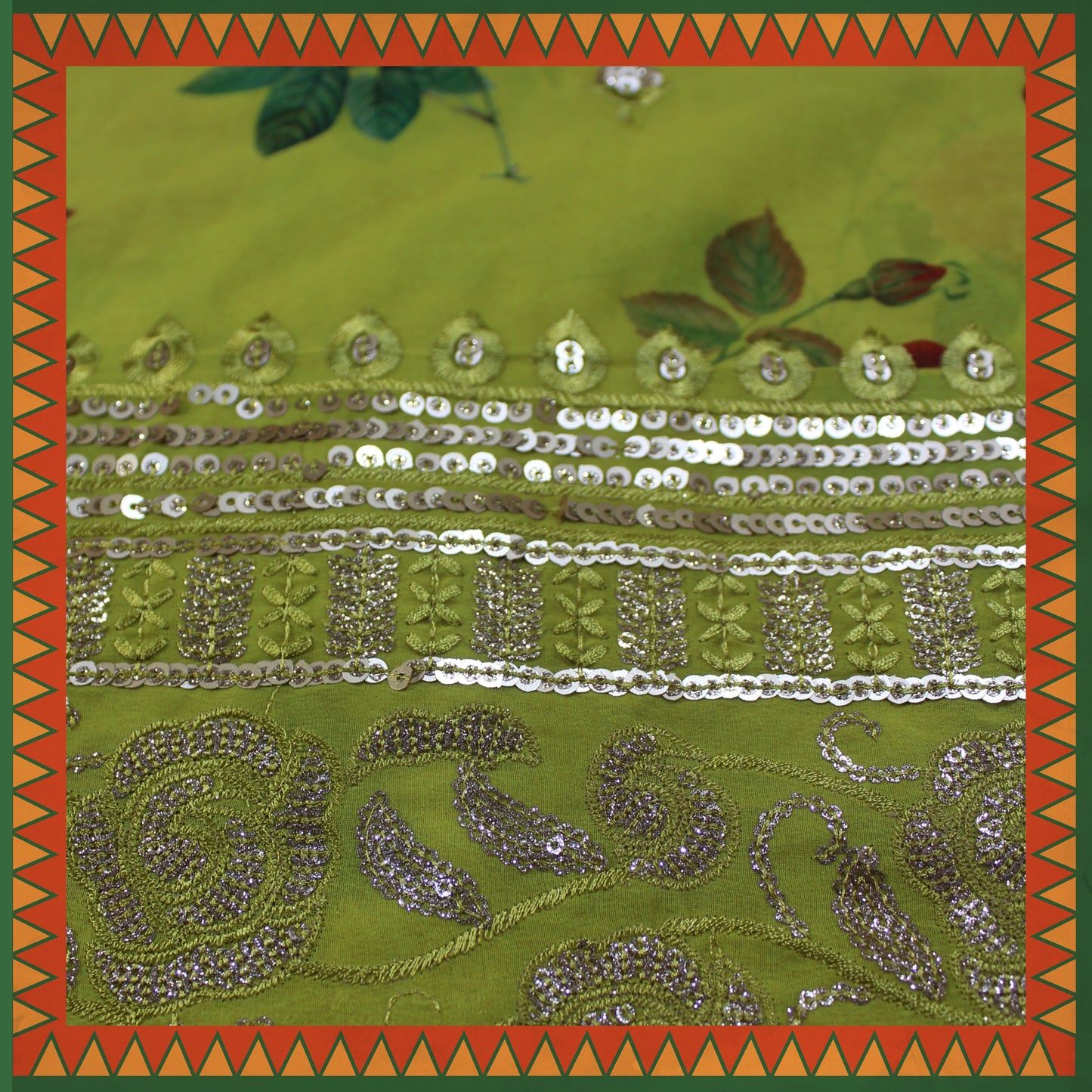 Heavy Daman Georgette On Digital Print (FW-44")