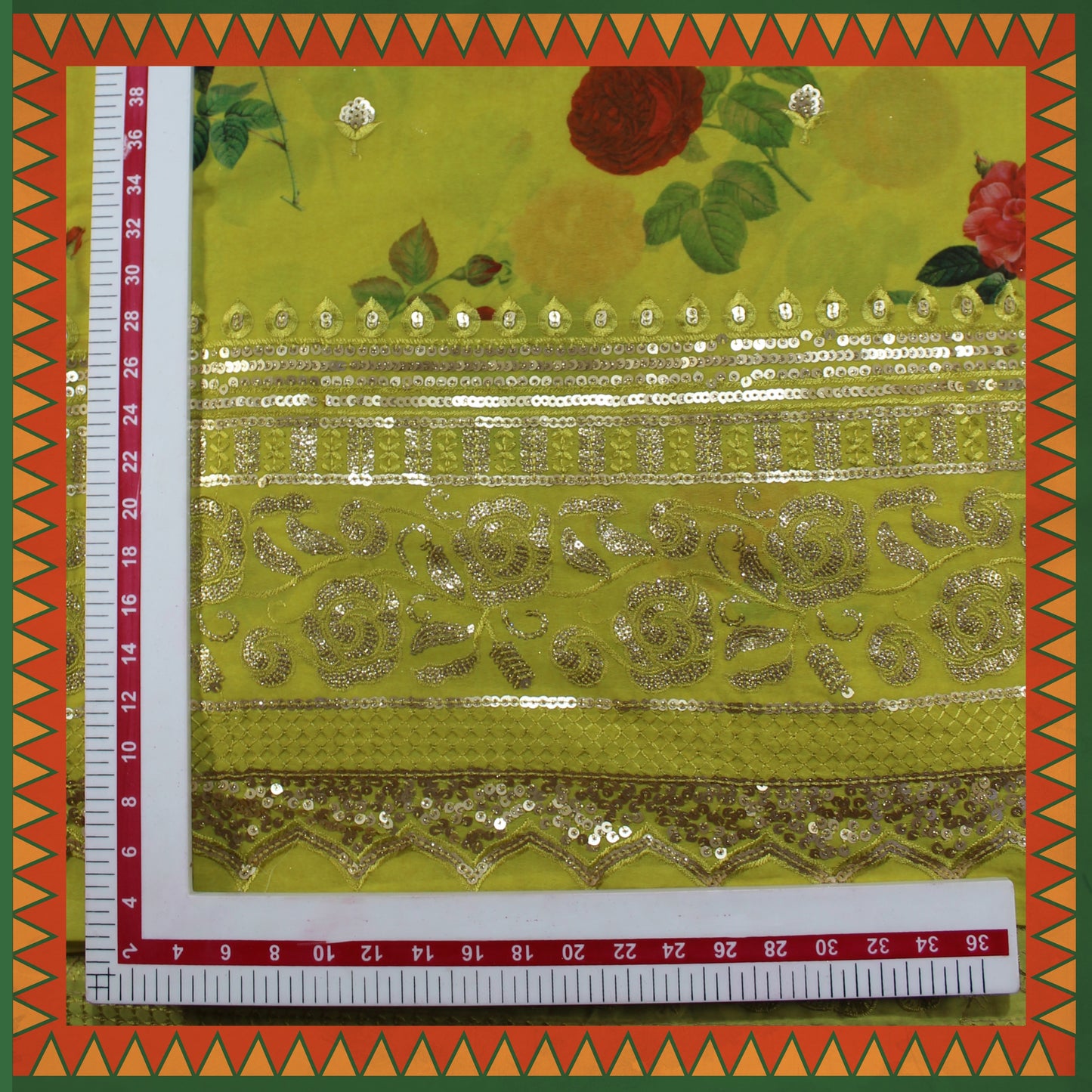 Heavy Daman Georgette On Digital Print (FW-44")