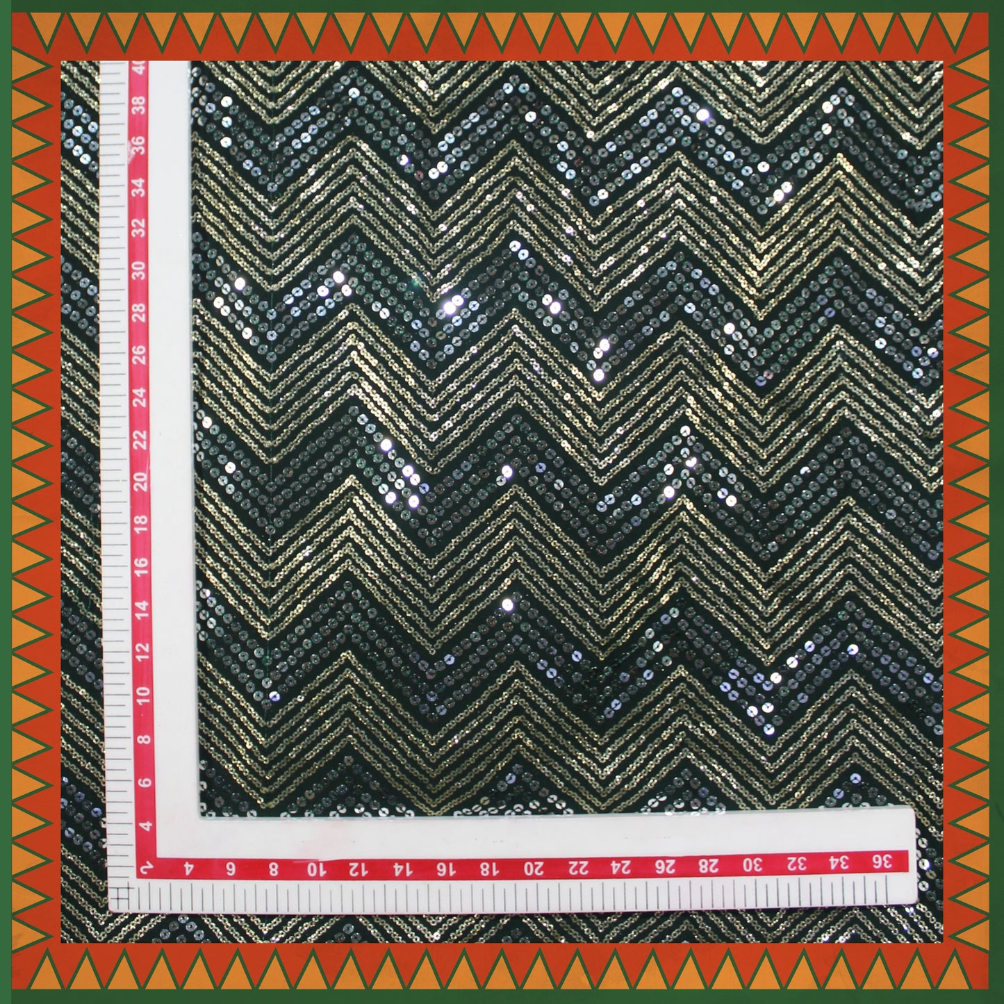 Heavy Sequence Thread Embroidery Georgette