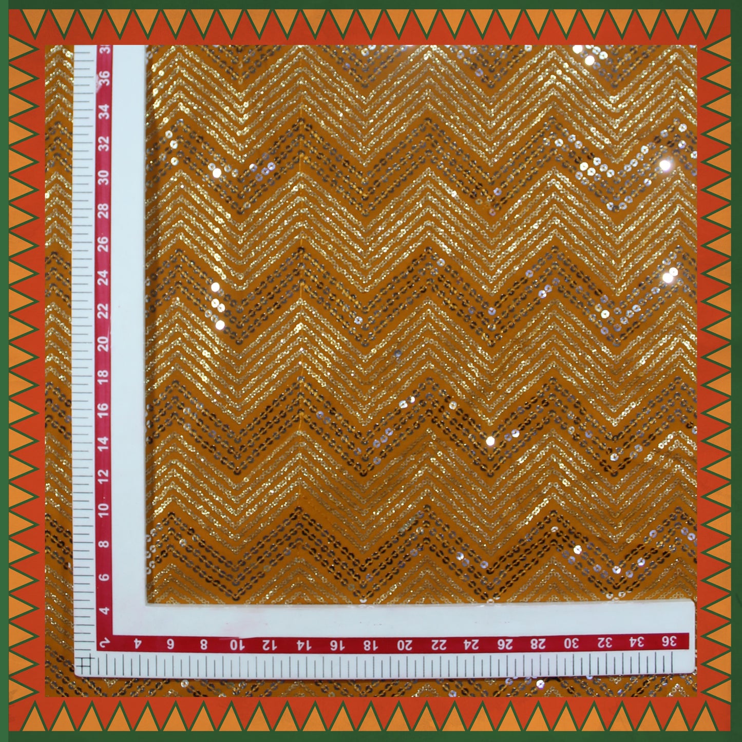 Heavy Sequence Thread Embroidery Georgette