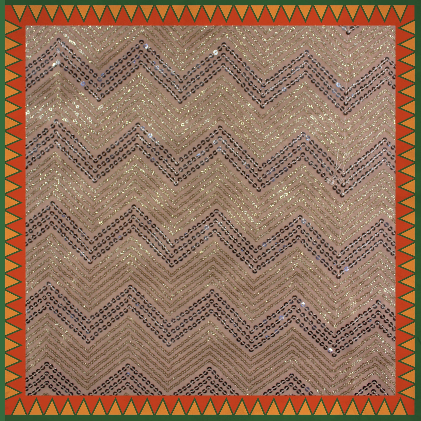 Heavy Sequence Thread Embroidery Georgette