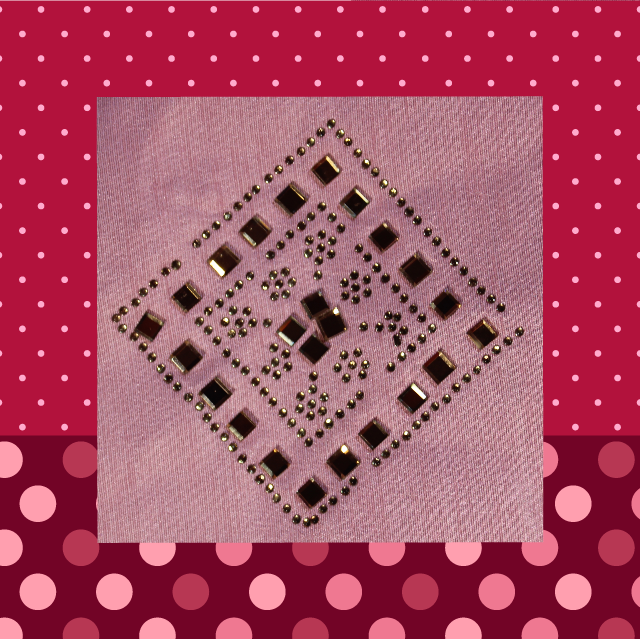 Swaroski Work On Slub Silk