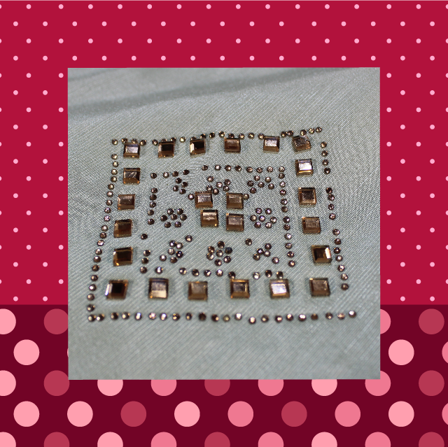 Swaroski Work On Slub Silk