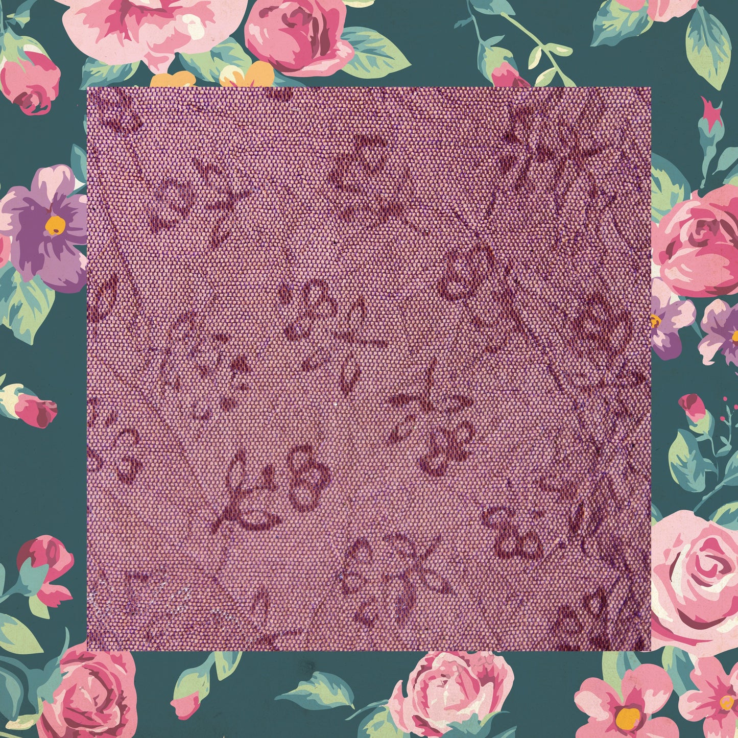 Emboss Print On Two Tone Tafetta (FW-56")