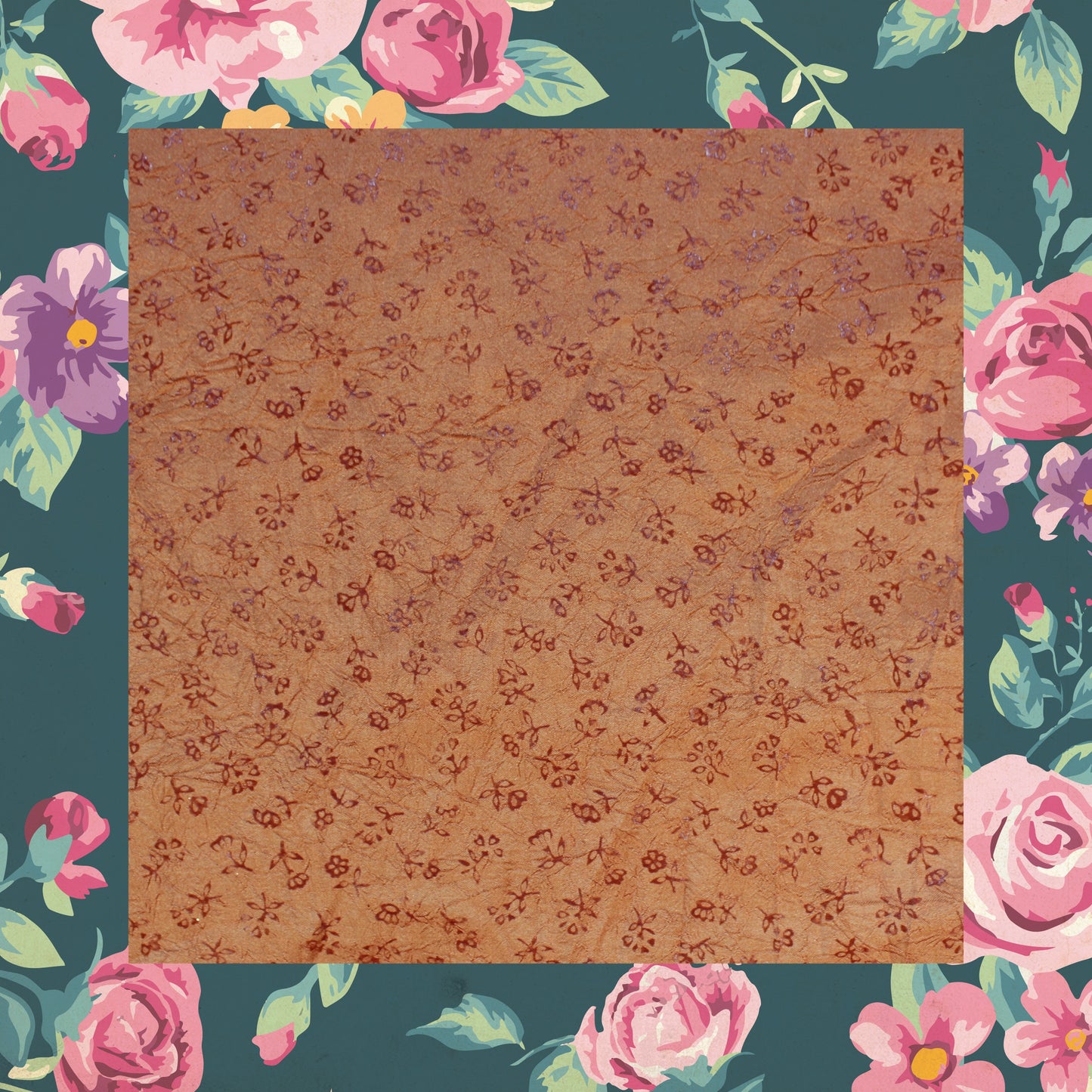 Emboss Print On Two Tone Tafetta (FW-56")
