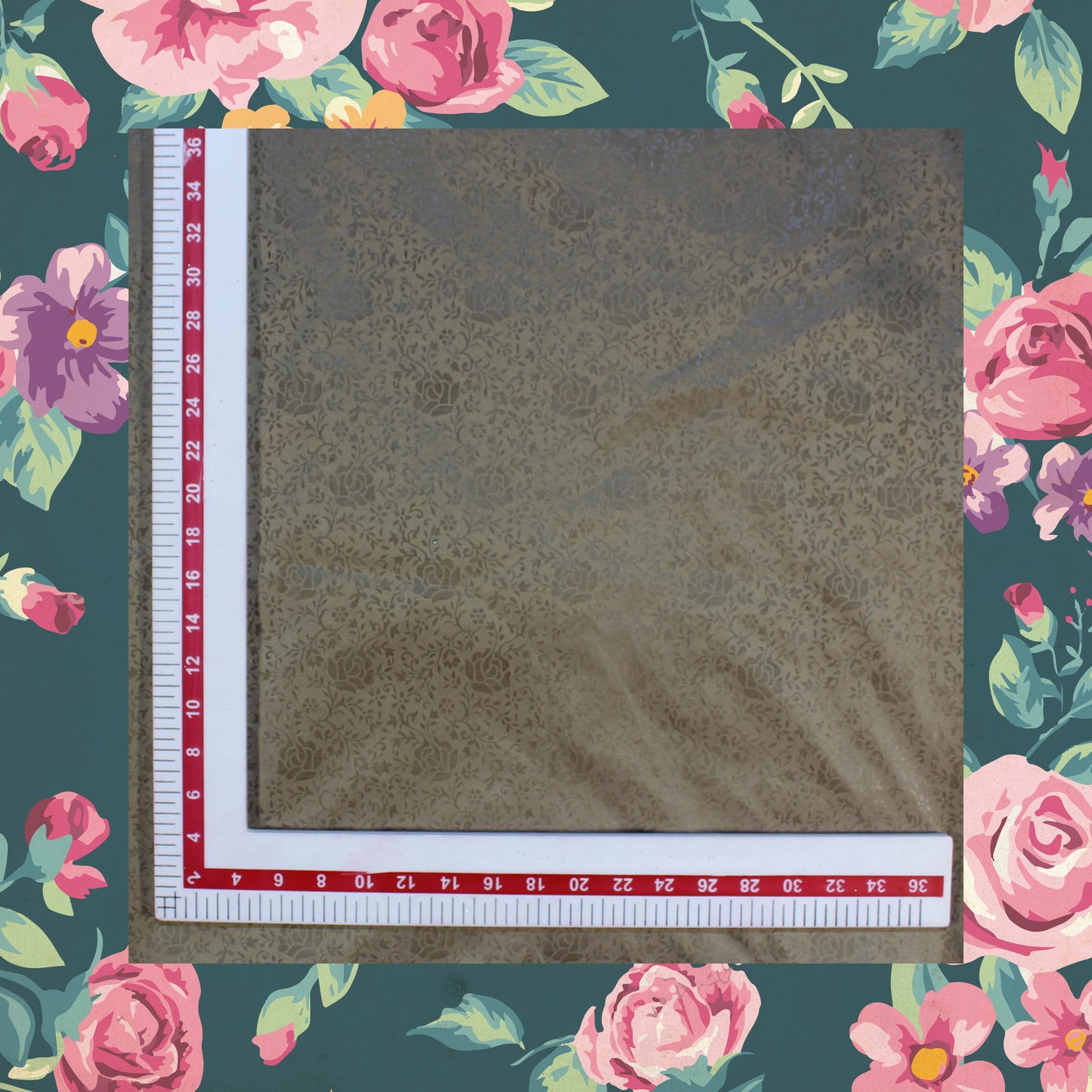 Emboss Print On Two Tone Tafetta (FW-56")