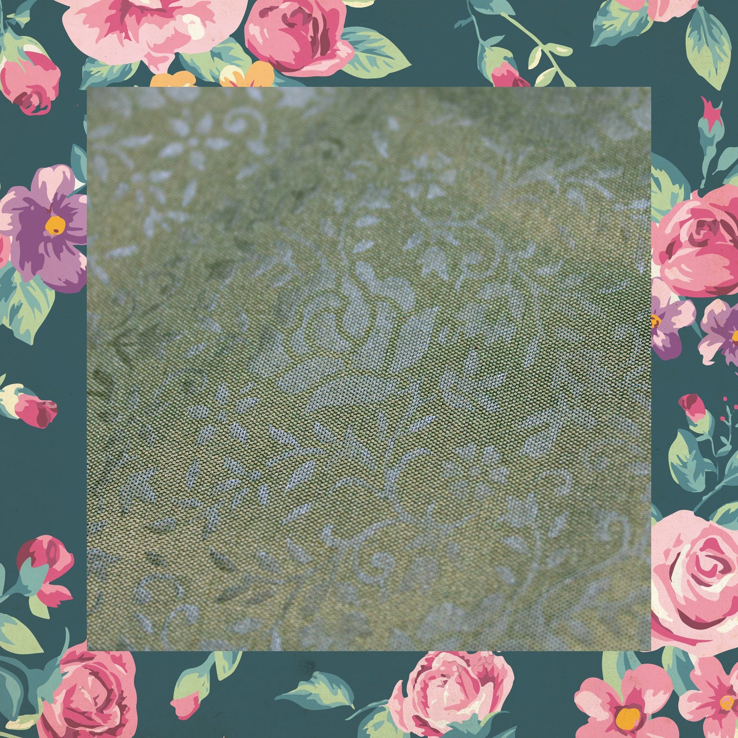 Emboss Print On Two Tone Tafetta (FW-56")