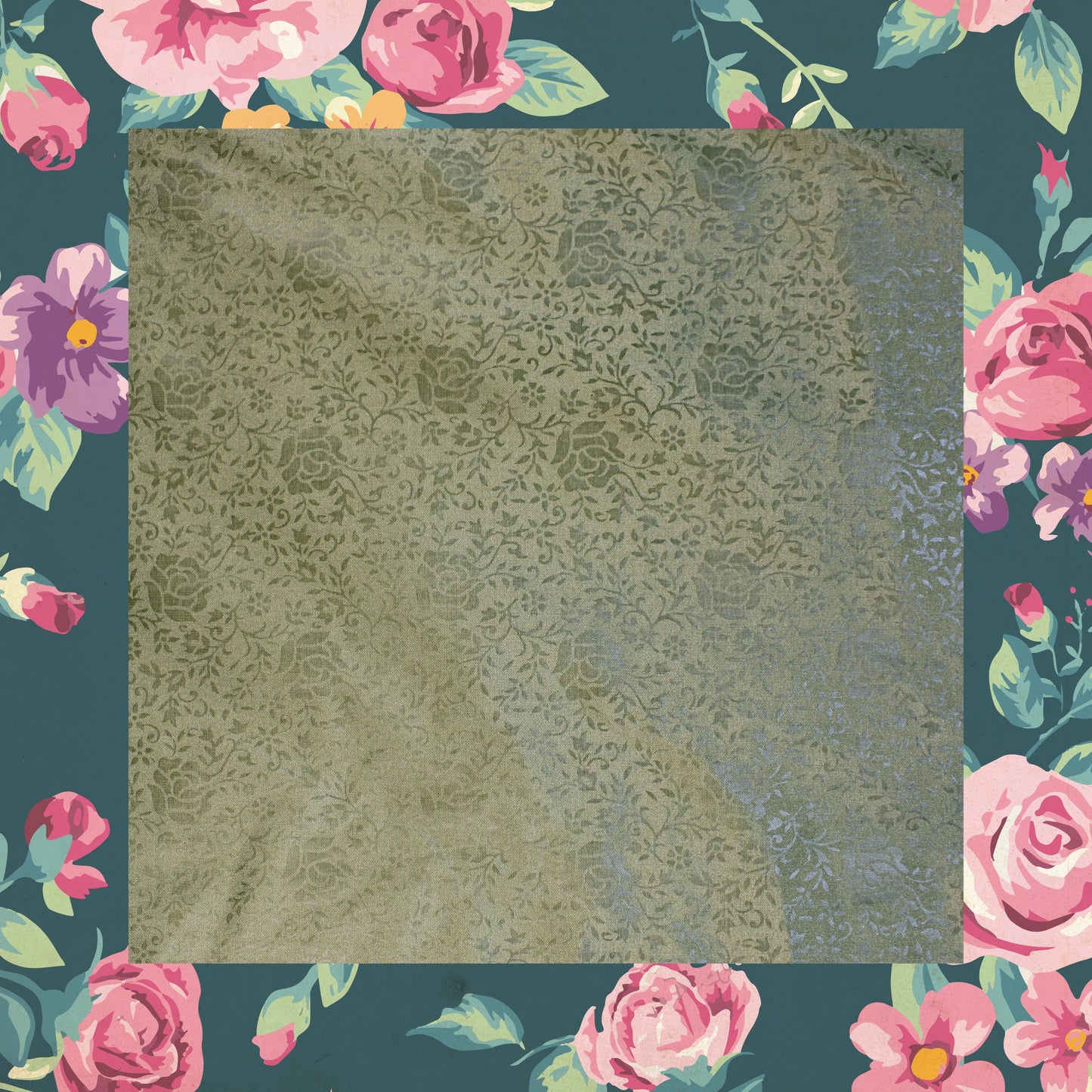Emboss Print On Two Tone Tafetta (FW-56")