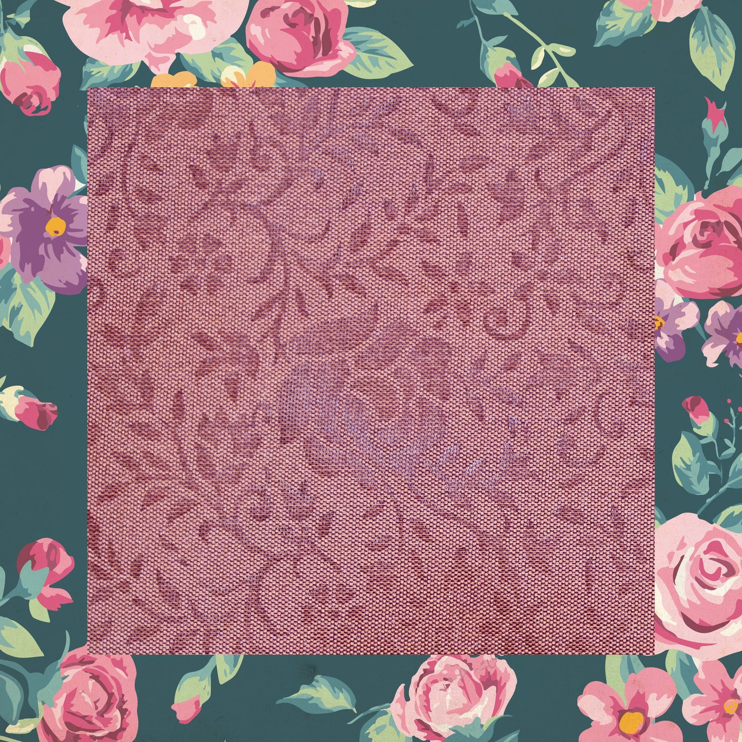 Emboss Print On Two Tone Tafetta (FW-56")