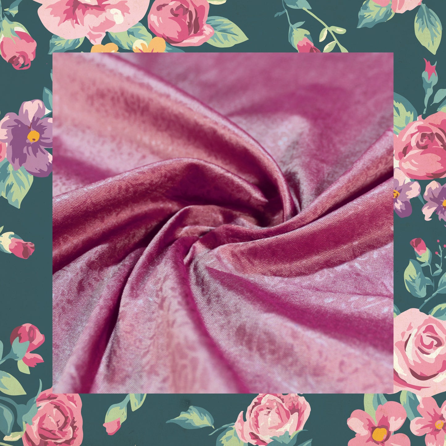 Emboss Print On Two Tone Tafetta (FW-56")