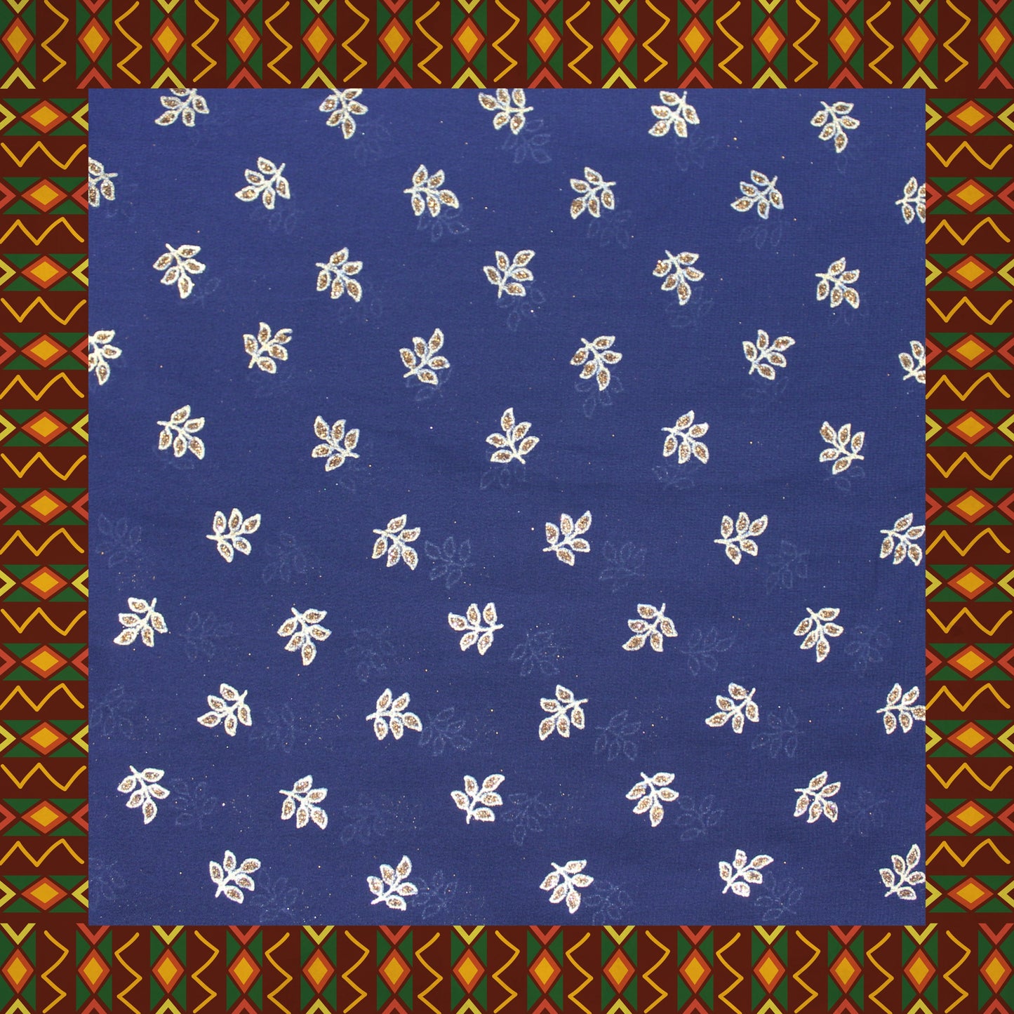 Flower Golden Foil Print On Georgette (FW-44")