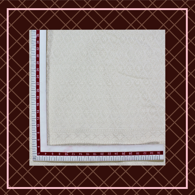 Lucknawi Thread Work On Cotton Fabric