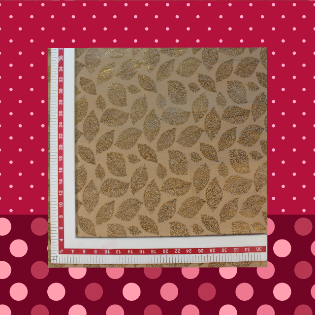 Foil Print On Soft Malai Fabric (price for 6 meter)