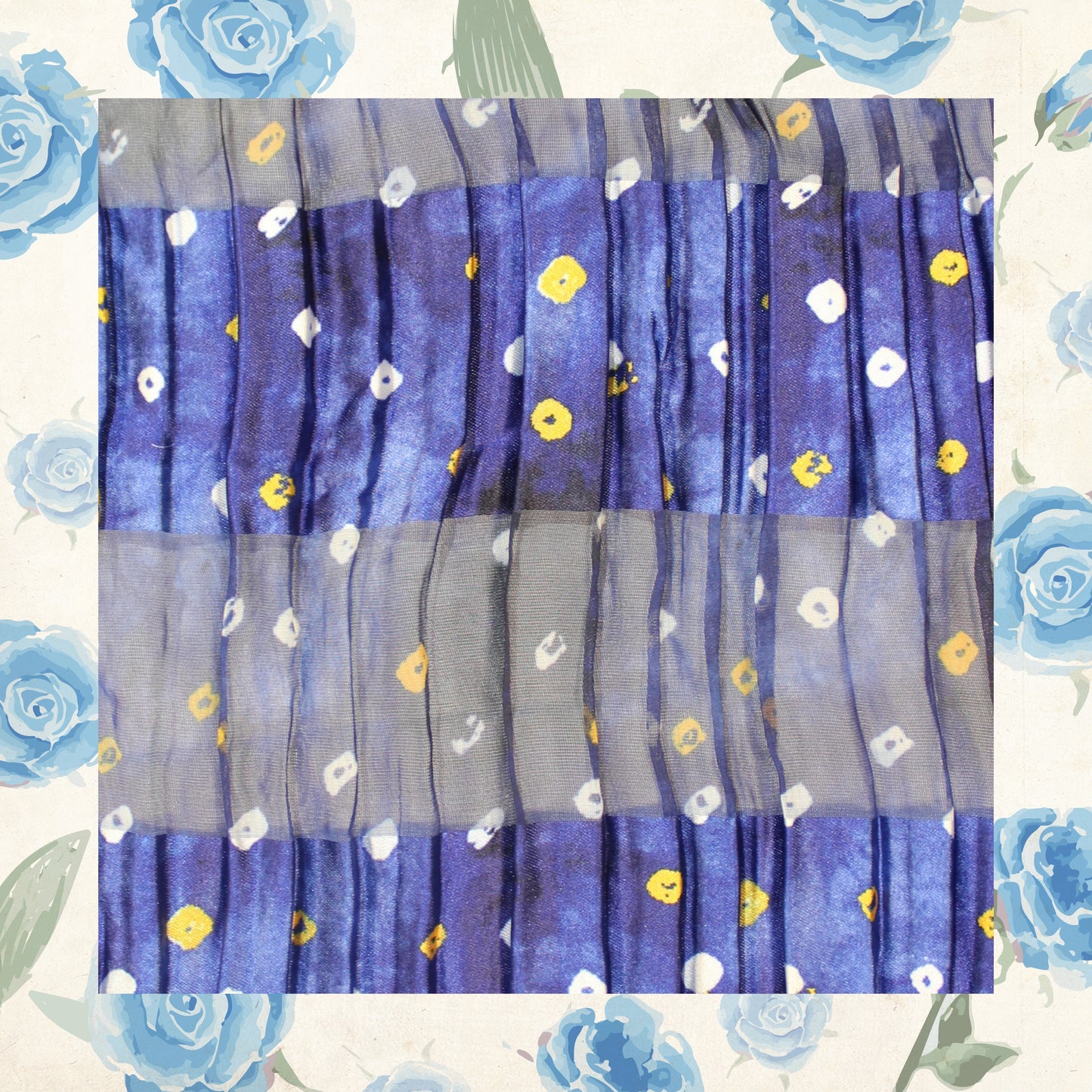 Digital Print On Lurex Satin Georgette Fabric (FW-44")
